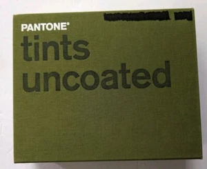 Pantone Tints Uncoated Chips 3 Ring Hardcover Binder Color Deck Book 2001 VGUC - Picture 1 of 12