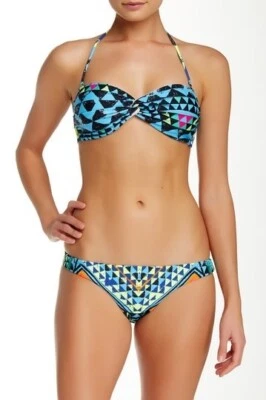 Новый с Ярлыками MARA HOFFMAN горы синий Sz M Бандо верх и Sz S хипстер низ - Изображение 1 из 4