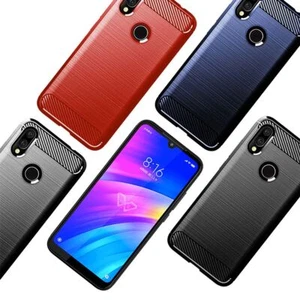 Xiaomi Etui na telefon Cover TPU Case Futerał ochronny Komórka Bumper Wygląd włókna węglowego Etui - Zdjęcie 1 z 22