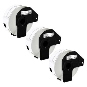 3Rolls 29mmx90mm Permanent Frame DK-1201 for Brother QL Address Label Printer - Foto 1 di 12