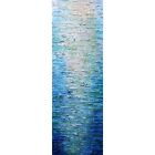 Ocean Serenity: Original Palette Impasto Painting Of A Clear Sky Over The Blue