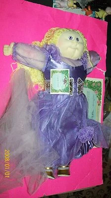 XAVIER ROBERTS repollo parche suave muñeca esculpida 87 ed belleza durmiente con papeles Foto 1 de 4