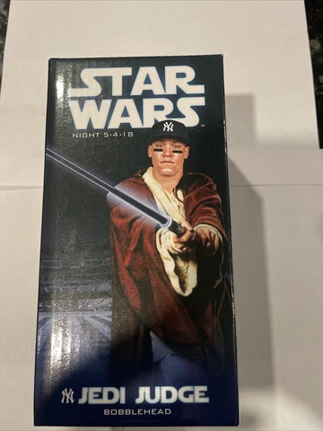2018 Aaron Judge Jedi Star Wars Bobblehead NY Yankees Mint/Never Opened Cover