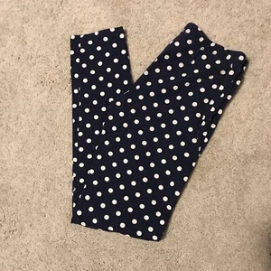 Gap Kids Navy Blue Gold Dot Leggings Pants Girls 14/16 - Picture 1 of 7
