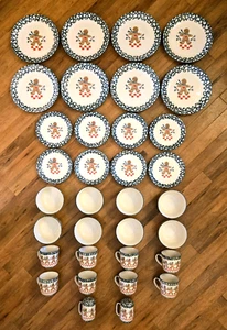 Folkcraft Lebkuchen Tienshan 34-teiliges Steinzeug-Set für 8 mit Salz- und Pfefferstreuern - Bild 1 von 15