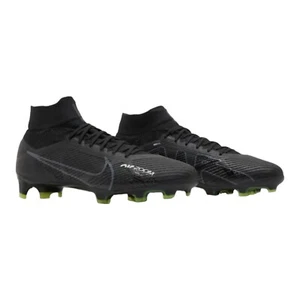 Nike Zoom Mercurial Superfly 9 Pro FG 'Black Volt' DJ5598-001 Men Size 4.5 - Picture 1 of 5