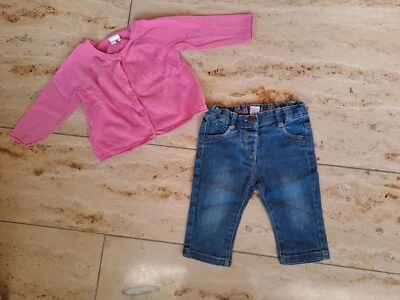 Jeanshose mit Pullover 68 - Bild 1 von 4