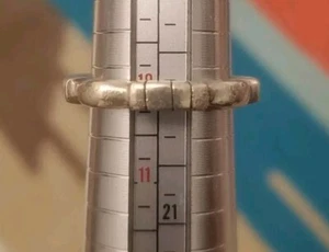 925 Marked Sterling Silver Design Band Ring Sz 10, Native American. 8.6g Estate - Picture 1 of 14