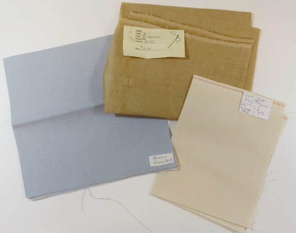 TELA PUNTO DE CRUZ - 3 Piezas de Lino (37) Foto 1 de 1