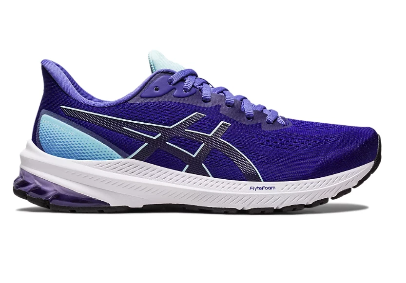 Zapatos para correr ASICS® para mujer 9 WIDE GT-1000™ 12 en berenjena/aquamarina Foto 1 de 4