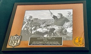 NFL: COACH JOHN MADDEN OAKLAND RAIDERS PHOTO, TEXTURED MAT, PATCH & NAME PLATE - Picture 1 of 3