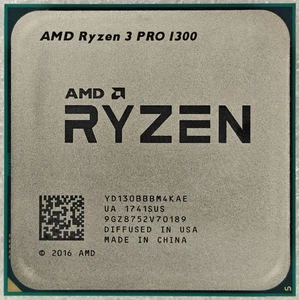 AMD Ryzen 3 PRO 1300 Quad Core 3.5 - 3.7 GHz AM4 8M 65W CPU Processor - Picture 1 of 2
