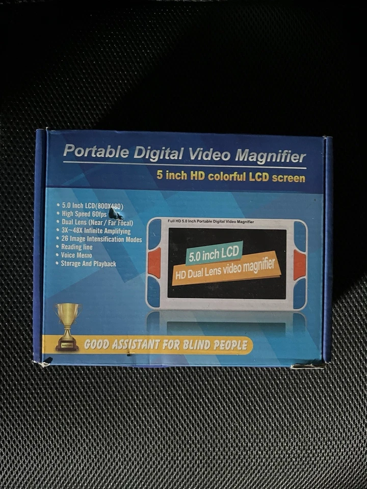 Portable Digital Video Magnifier 5in HD Colorful LCD Screen - Image 1 of 2