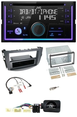 JVC Lenkrad USB 2DIN DAB Bluetooth CD Autoradio für Toyota RAV 4 2006-2011 - Bild 1 von 4