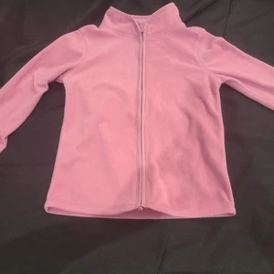 Oshkosh B'Gosh Girls' Pink Full Zip Up Fleece Jacket Size 5 - Picture 1 of 6