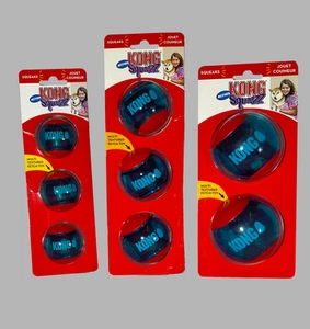Dog Squeezz Action Ball Red - S, M, L Squeaky Fetch Ball 2 & 3 value pack - Picture 1 of 12
