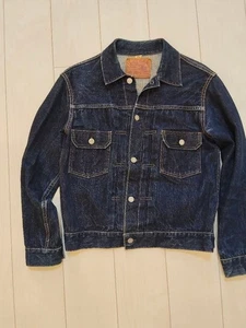 Sugar Cane Type 2 Trucker Denim Jacket 1953 size 36 Indigo blue 2 pockets USED - Picture 1 of 24