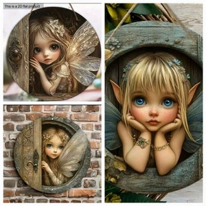 3 Enchanted Fairy Hanging Signs Fairy Garden Gift girls bedroom Fairies Wings - Bild 1 von 5