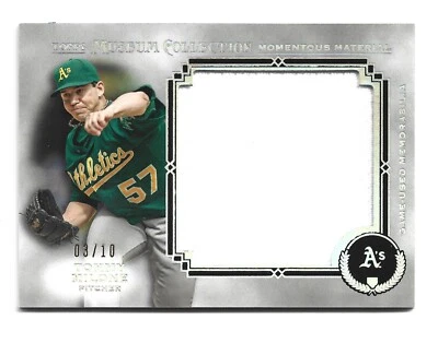 /10 SP 2013 Topps Museum Collection Momentous Material Silver Rainbow Tom Milone - Image 1 of 2