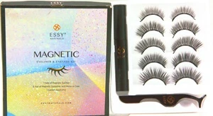 ESSY Naturals Magnetic Eyeliner & Eyelash Set 1 Tube of Magnetic Eyeliner, 5 ... - Picture 1 of 5