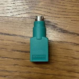 Adaptateur Microsoft ❤️ PS2 mâle vers USB femelle pour clavier et souris - Photo 1/4