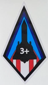 Pegatina USAF Skunkworks 3+ SR-71 Supersonic Speed III impermeable D400 - Imagen 1 de 1