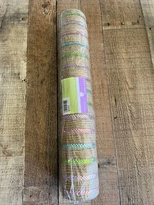 New 21in x 10yds Natural Brown mesh ROLL 51% Jute 46% olefin EASTER decor - Image 1 of 4