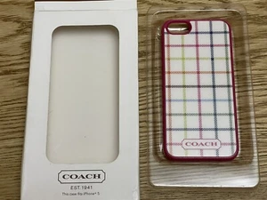 Gently Used Coach iPhone 5 or 5s Pink Purple Case - Picture 1 of 6