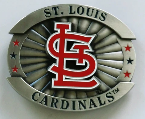 St.Louis Cardinals Over-sized 4" Pewter Metal Belt Buckle MLB Licensed Cover