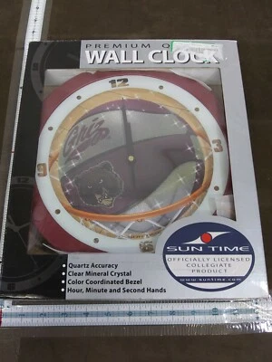 Reloj de pared de baloncesto Sun Time Slam Dunk Montana Grizzlies Foto 1 de 4