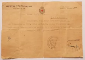 1943 ROTES KREUZ BRIEF JÜDISCHE OPFER UNGARISCHES ZWANGSARBEITSBATAILLON HOLOCAUST - Bild 1 von 2