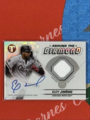 2023 Topps Pristine Around the Diamond Autograph Relic Eloy Jiménez Auto Chicago - Image 1 of 2