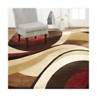 Home Dynamix Tribeca Slade Modern Area Rug, Abstract Brown/Red 5'2"X7'2"