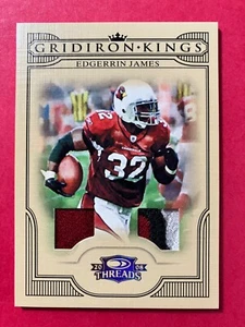 2008 Donruss Threads Edgerrin James Gridiron Kings 3 color Jersey Patch 6/50 - Picture 1 of 2