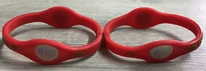(LOT OF 2) Performance Tech MONSTER ENERGY Red Silicon -M -Balance Wristband-NEW - Picture 1 of 6