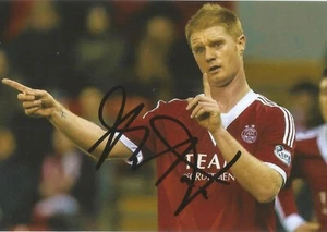 ABERDEEN: ALAN TATE SIGNED 6x4 ACTION PHOTO+COA - Picture 1 of 1