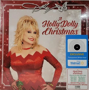 DOLLY PARTON - A Holly Dolly Christmas - Transparent White Vinyl - NEW - $5 SHIP - Picture 1 of 3