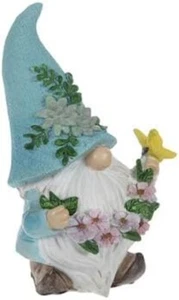 Gnomo blu pasquale decorazione casa giardino per primavera stagione regalo decorazione - Foto 1 di 2