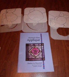 Applique in vetro colorato Basics & Beyond trapunte 51 pagine - modelli carta bonus - Foto 1 di 3