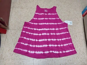 Nwt Time And Tru Womens Swing Tank Hot Pink Tye Dye L XL - Picture 1 of 1