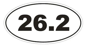 26.2 Marathon Oval Bumper Sticker or Helmet Sticker D131 Laptop Cell Phone Euro - Picture 1 of 1
