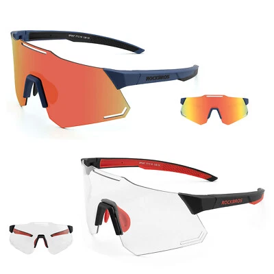 ROCKBROS Fahrradbrille Polarisierte Sportsbrille Photochrome Sonnebrille Unisex - Bild 1 von 4