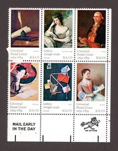 U.S. Stamps -- Universal Postal Issues, 1974 -- (6 stamps) - Picture 1 of 4
