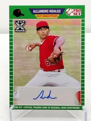 Alejandro Hidalgo Auto RC Green Parallel 2021 Leaf Pro Set Los Angeles Angels  - Image 1 of 2