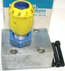Deltrol 1/2" Subplate Mtd Steel Needle Valves ENLS30S ENL S30 S New - Picture 1 of 1