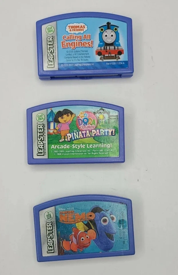 3 Leapster Explorer Game Carts: NEMO  - DORA- THOMAS & FRIENDS - Image 1 of 1
