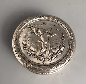 Antique Continental Silver Box 800 Grade DLZX - Picture 1 of 4