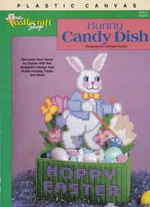 The Needlecraft Shop - PLASTIC CANVAS  Bunny Candy Dish by Kathleen Hurley - 7ct - Picture 1 of 1