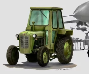 TRIGLAV MODEL Tractor IMT 533 with Cab Resinbausatz Nr.: TM1706 1:48 - Bild 1 von 3