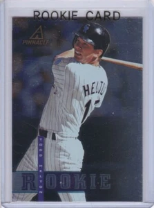 TODD HELTON ROOKIE CARD Pinnacle Baseball RC Colorado Rockies FOIL VARIATION LE - Picture 1 of 2